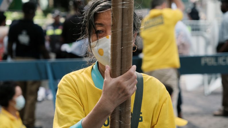 Según la investigación China Targets del ICIJ, el Partido Comunista Chino está llevando a cabo una feroz campaña transnacional de represión contra la disidencia. (Spencer Platt/Getty Images)

