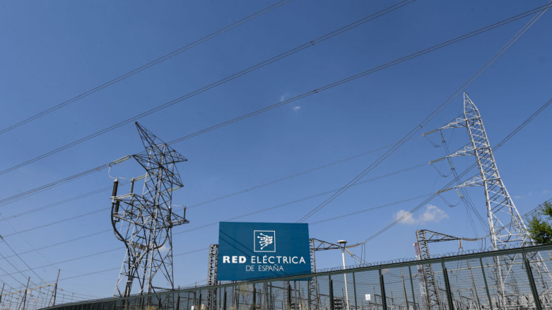 This picture shows a power substation of electricity distribution company Red Electrica de Espana in San Sebastian de los Reyes, close to Madrid, on September 3, 2021. (Photo by OSCAR DEL POZO / AFP) (Photo by OSCAR DEL POZO/AFP via Getty Images)