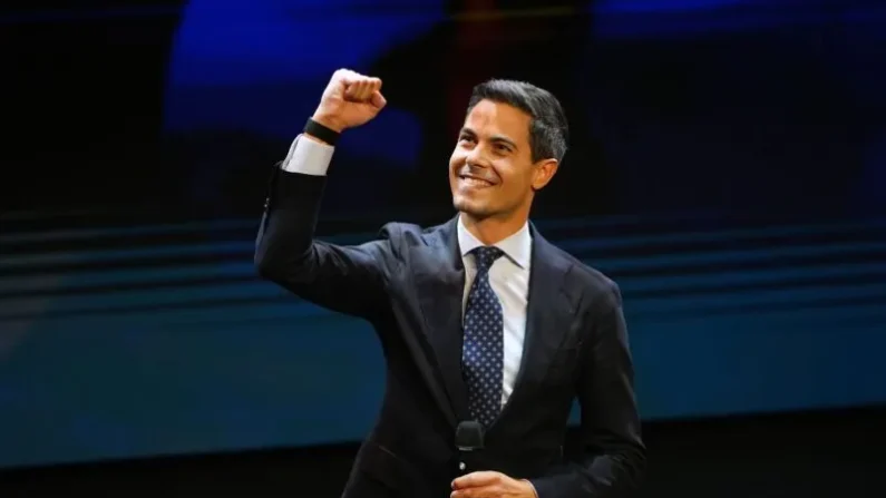El principal candidato del partido de izquierda liberal, Rob Jetten, ha ganado las elecciones en los Países Bajos, según las primeras proyecciones.
Foto: Peter Dejong/AP/dpa