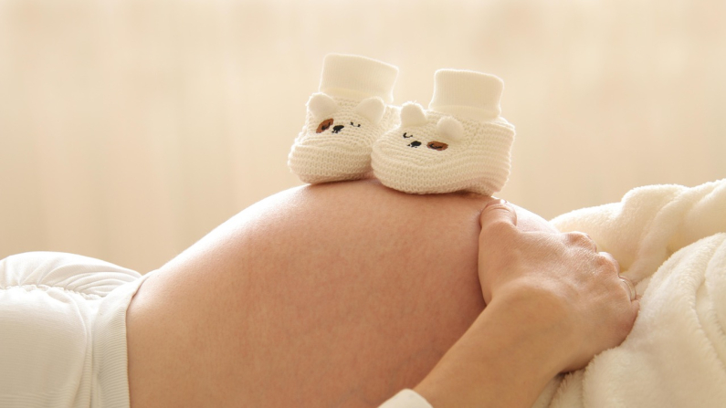 Imagen de una mujer en periodo de gestación.  Marjonhorn. Pixabay