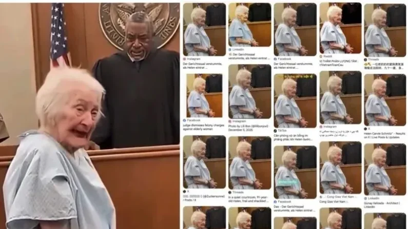 La historia inventada de la anciana en el tribunal.

Foto: Captura de pantalla de la búsqueda de Google y redes sociales.